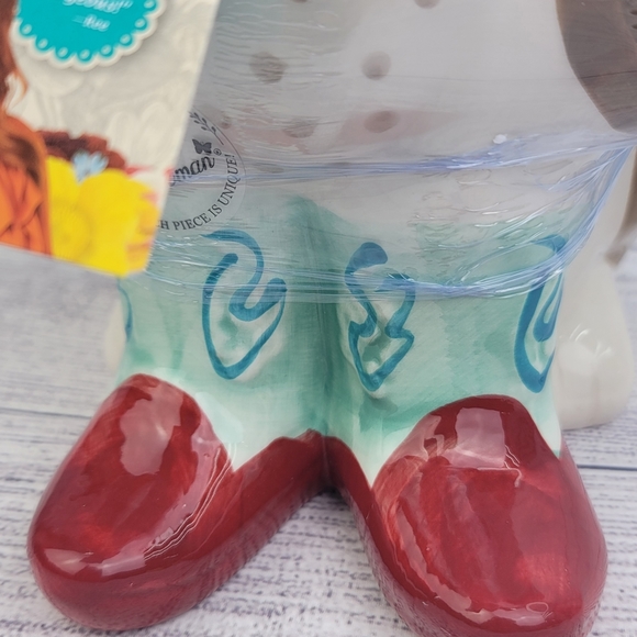 Pioneer Woman Ceramic Cowboy Charlie Turquoise Cookie Jar - Picture 15 of 17